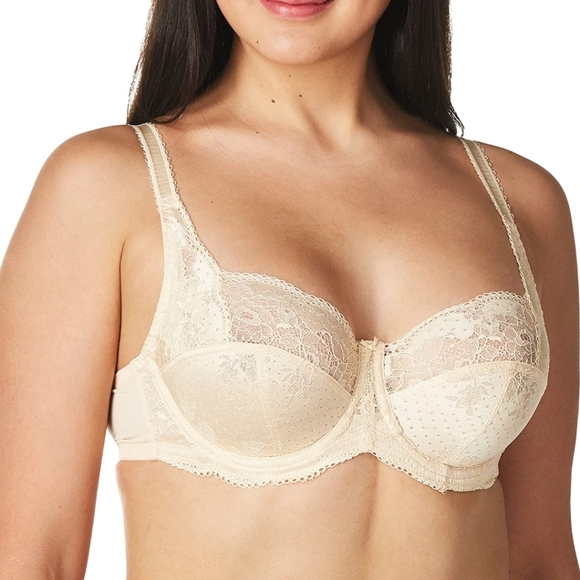 Panache Clara Full Cup Bra 7255 Underwired Non-Padded, Size 34J, Nude colour,New - Picture 15 of 16